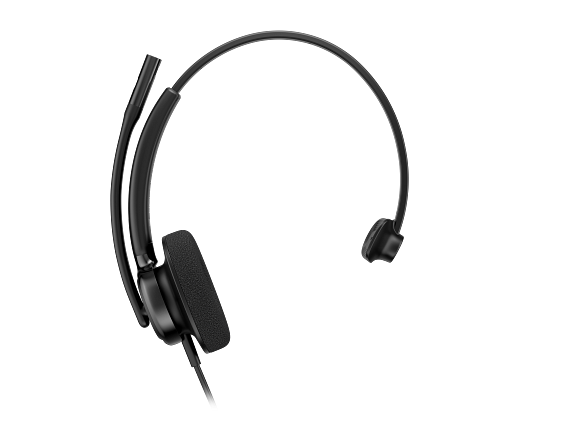 HP Poly Mission 415 USB Headset_Monaural_Classic_Foam_Catalog_TransparentBG_Front_5799453